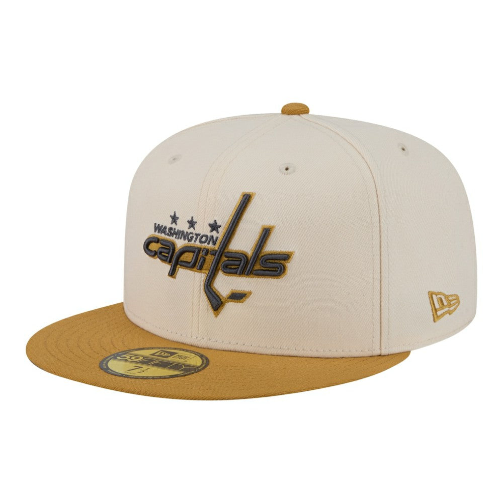 NHL Cream/Tan Washington Capitals New Era Colorpack Two-Tone 59FIFTY Fitted Hat