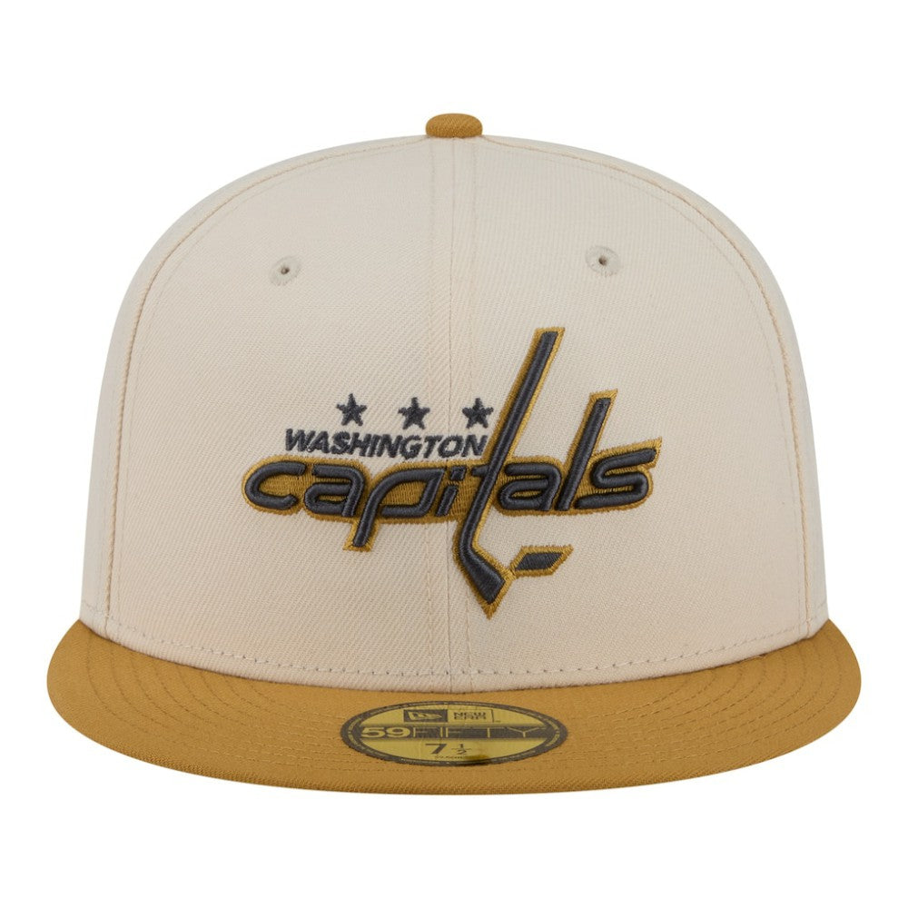 NHL Cream/Tan Washington Capitals New Era Colorpack Two-Tone 59FIFTY Fitted Hat