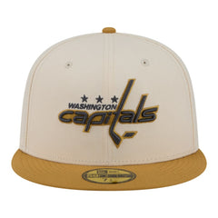 NHL Cream/Tan Washington Capitals New Era Colorpack Two-Tone 59FIFTY Fitted Hat