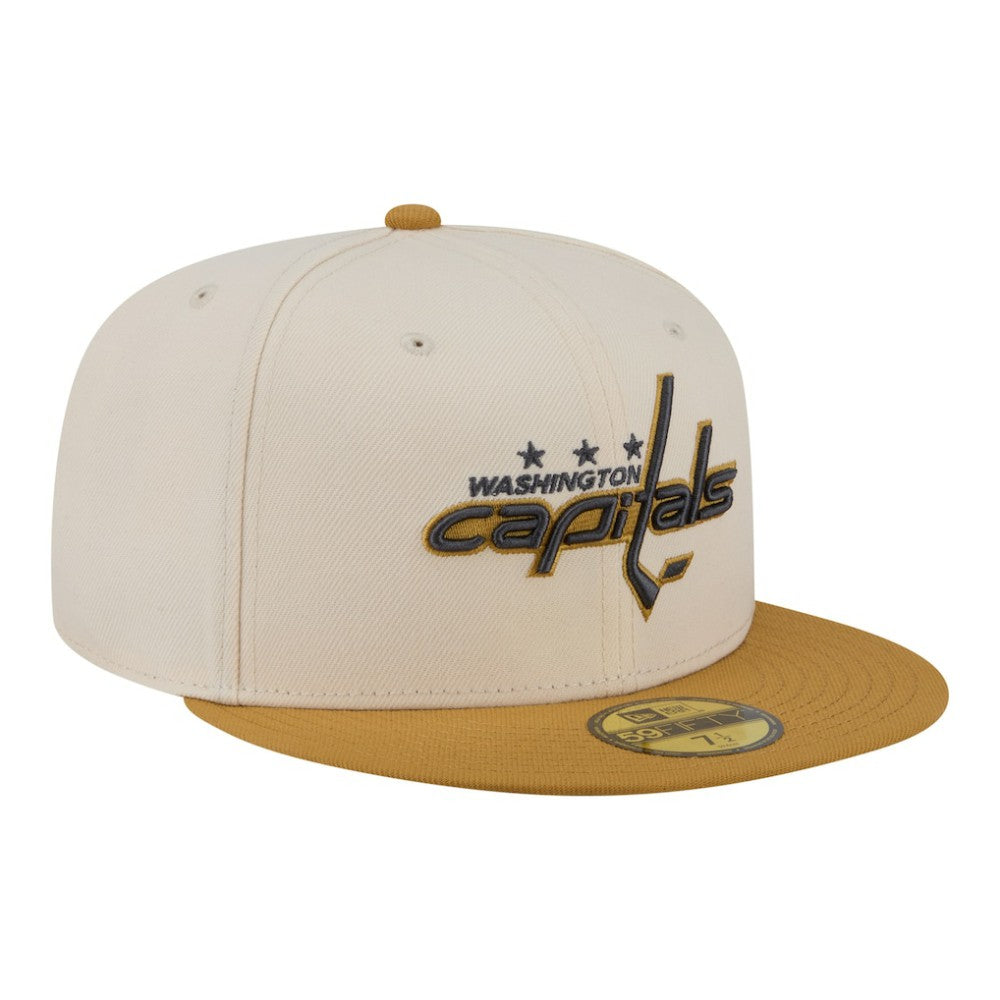 NHL Cream/Tan Washington Capitals New Era Colorpack Two-Tone 59FIFTY Fitted Hat