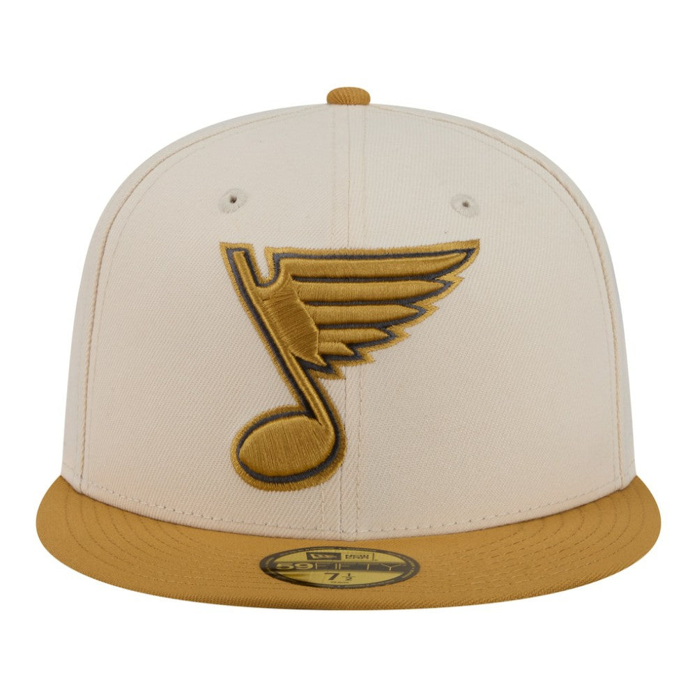 NHL Cream/Tan St. Louis Blues New Era Colorpack Two-Tone 59FIFTY Fitted Hat