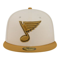 NHL Cream/Tan St. Louis Blues New Era Colorpack Two-Tone 59FIFTY Fitted Hat