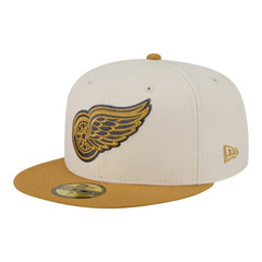 NHL Cream/Tan Detroit Red Wings New Era Colorpack Two-Tone 59FIFTY Fitted Hat