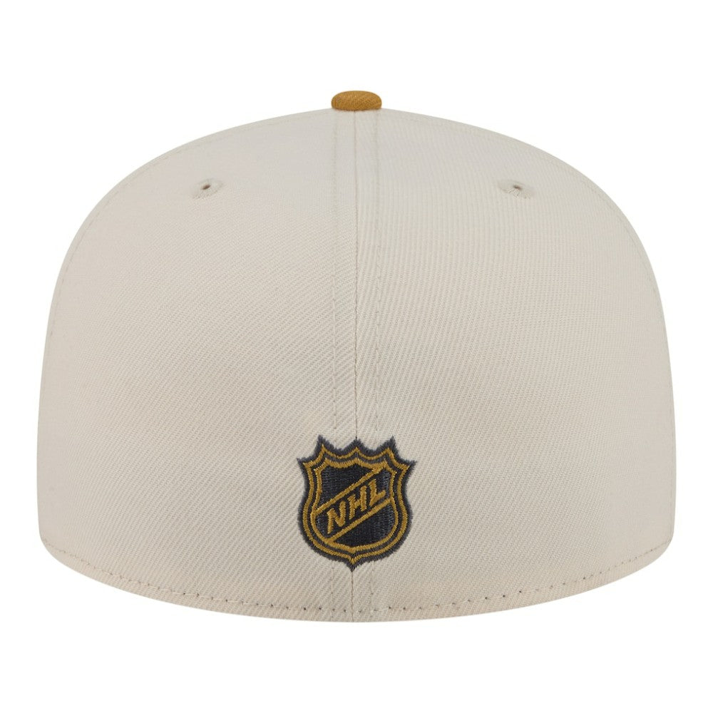 NHL Cream/Tan Edmonton Oilers New Era Colorpack Two-Tone 59FIFTY Fitted Hat