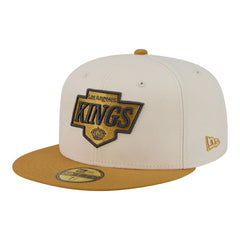NHL Cream/Tan Los Angeles Kings New Era Colorpack Two-Tone 59FIFTY Fitted Hat