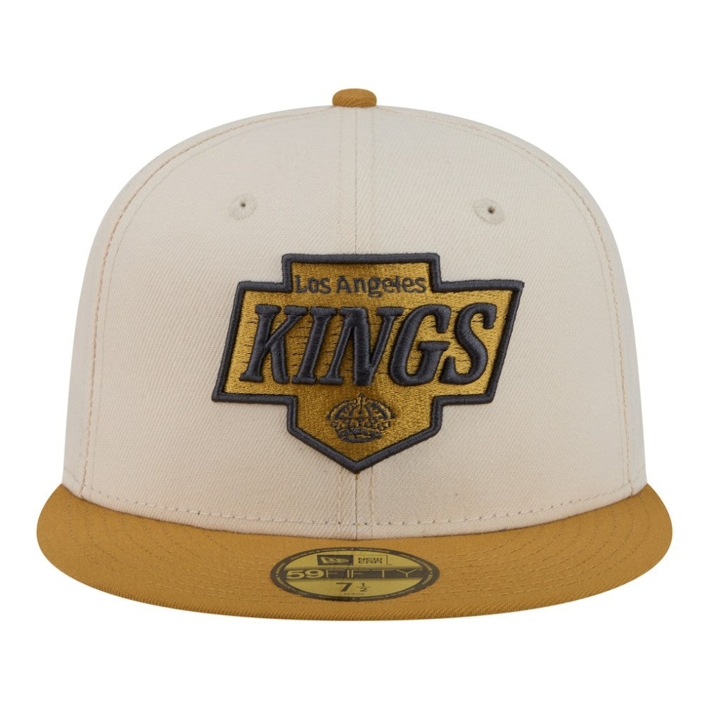 NHL Cream/Tan Los Angeles Kings New Era Colorpack Two-Tone 59FIFTY Fitted Hat