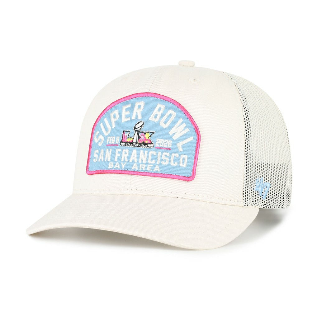 Super Bowl LX '47 Leland Adjustable Trucker Hat - New England Patriots
