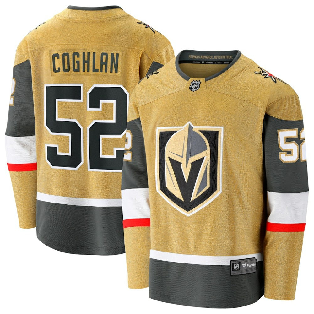 NHL Gold Dylan Coghlan Vegas Golden Knights Fanatics Home Breakaway Jersey