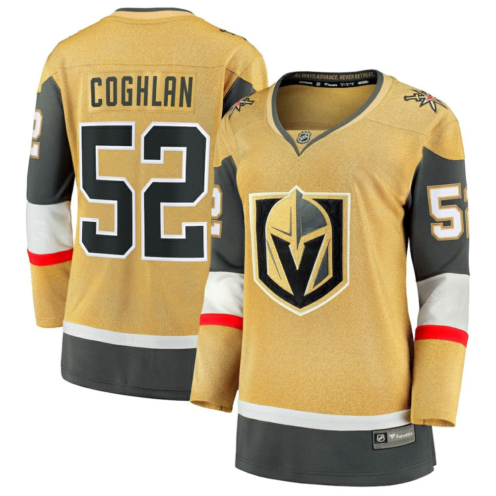 NHL Gold Dylan Coghlan Vegas Golden Knights Fanatics Women's Home Breakaway Jersey