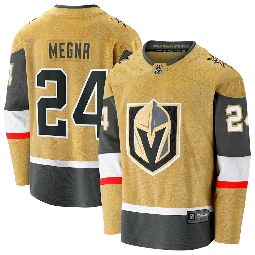 NHL Gold Jaycob Megna Vegas Golden Knights Fanatics Home Breakaway Jersey