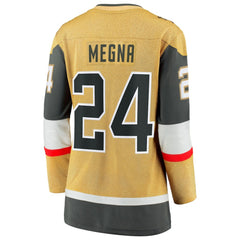 NHL Gold Jaycob Megna Vegas Golden Knights Fanatics Women's Home Breakaway Jersey