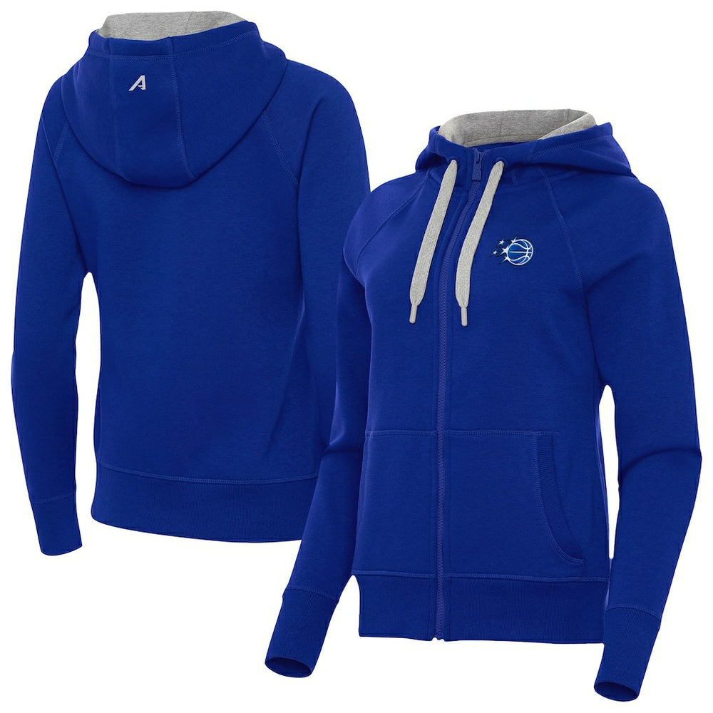 NBA Orlando Magic Antigua Women's New Logo Victory Full-Zip Hooded Sweatshirt