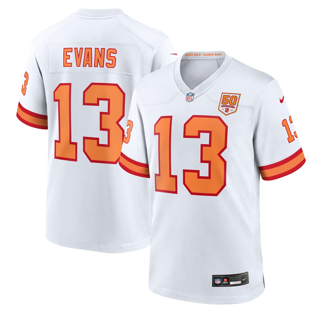 Mike Evans '76  50th Season Game Jersey - Tampa Bay Buccaneers