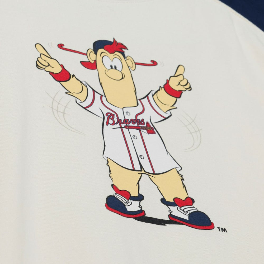 MLB Atlanta Braves Mitchell & Ness Women's Boyfriend Raglan T-Shirt