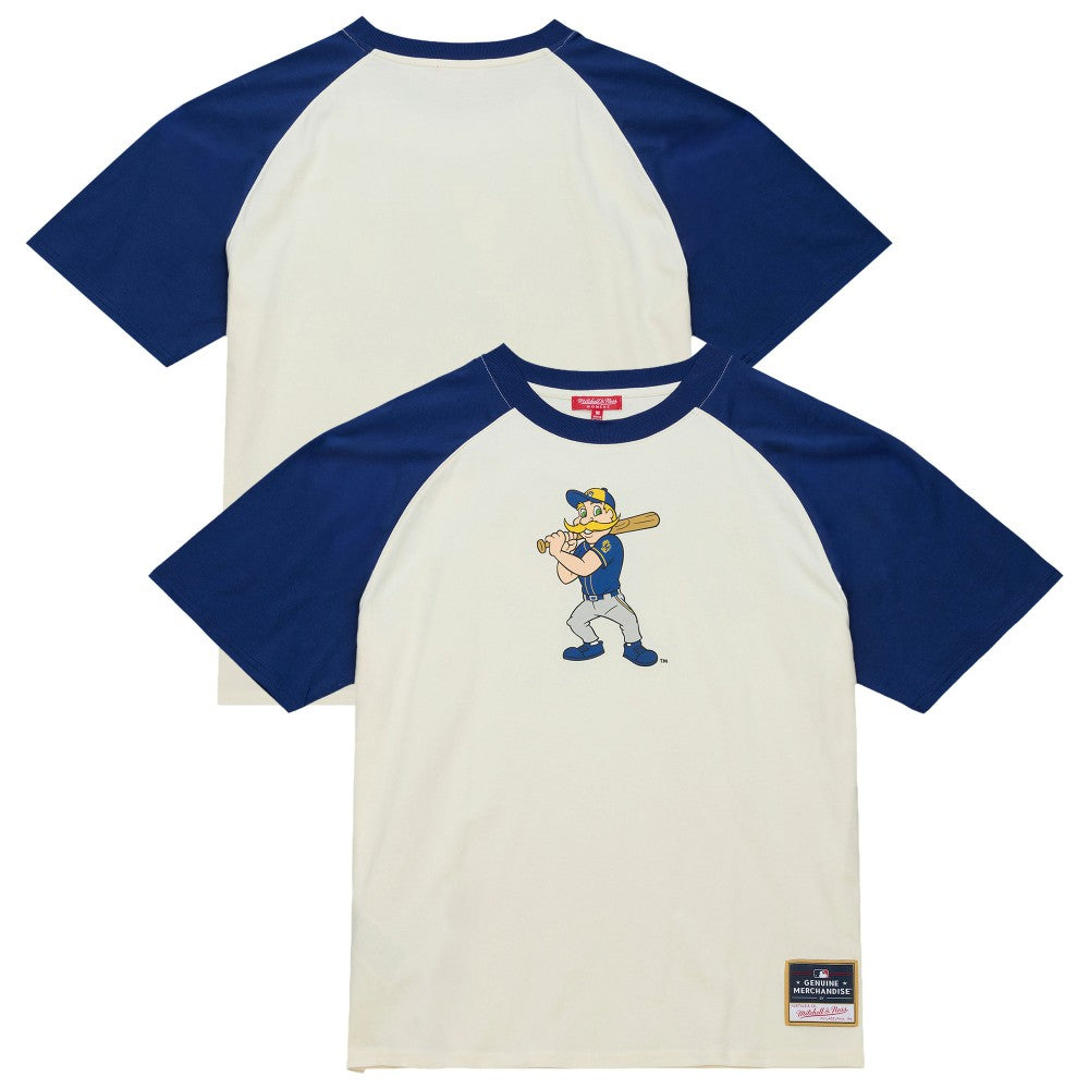 MLB Milwaukee Brewers Mitchell & Ness Women's Boyfriend Raglan T-Shirt