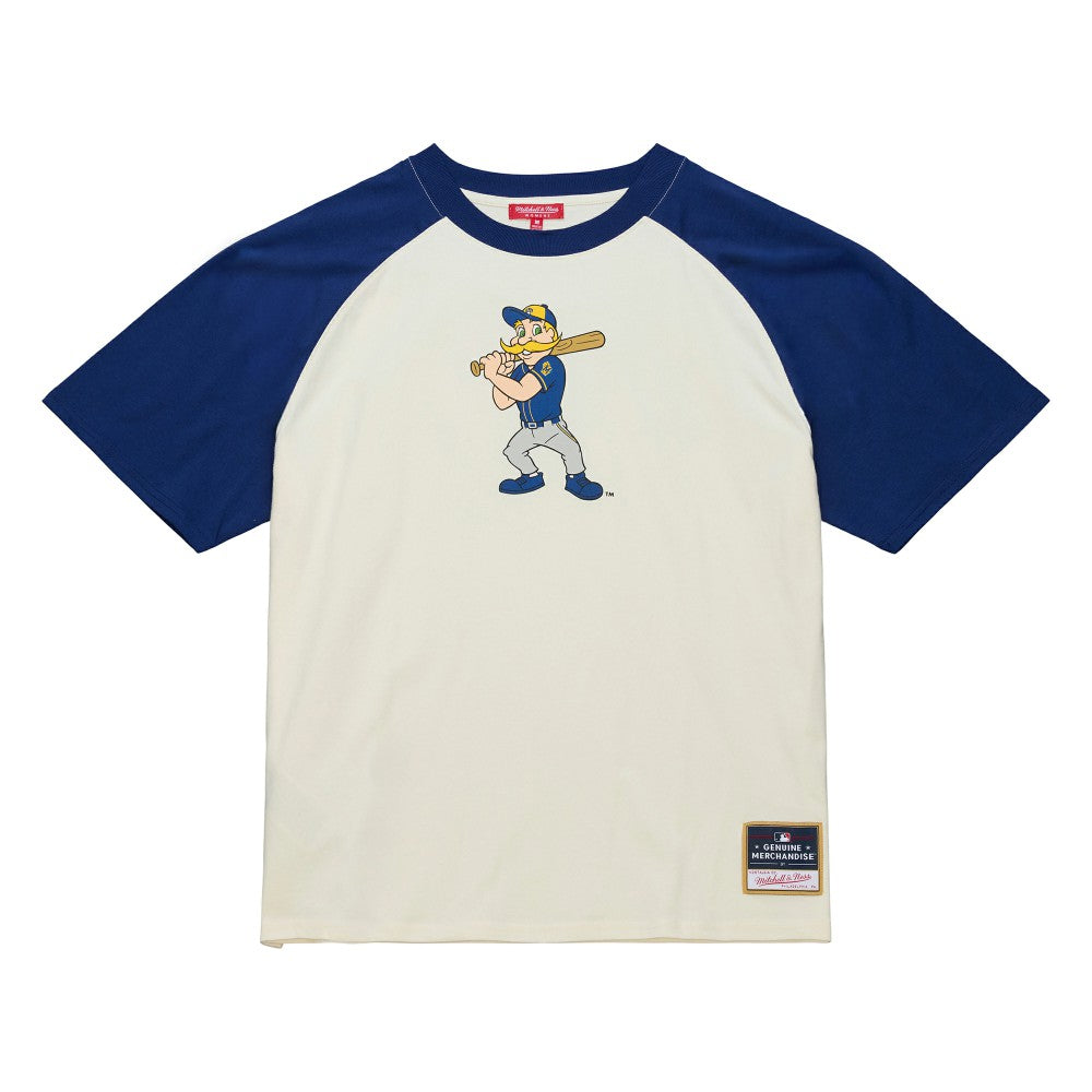 MLB Milwaukee Brewers Mitchell & Ness Women's Boyfriend Raglan T-Shirt