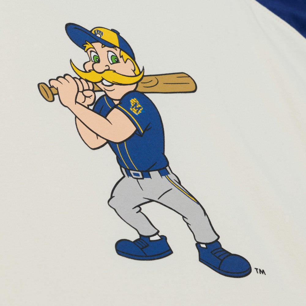 MLB Milwaukee Brewers Mitchell & Ness Women's Boyfriend Raglan T-Shirt