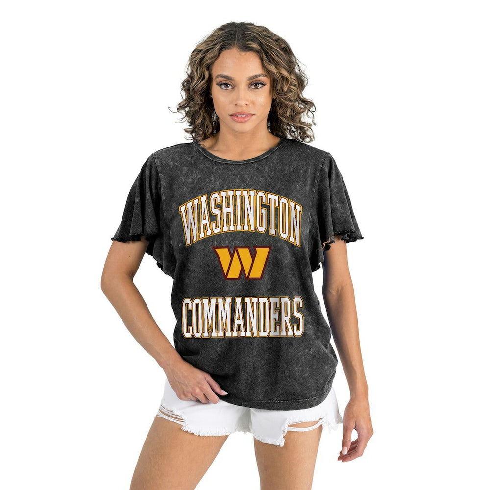 Gameday Couture Women's Relaxed Flutter Sleeve T-Shirt - Washington Commanders
