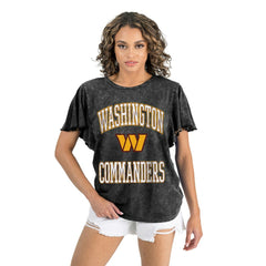 Gameday Couture Women's Relaxed Flutter Sleeve T-Shirt - Washington Commanders