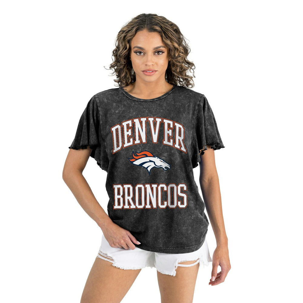 Gameday Couture Women's Relaxed Flutter Sleeve T-Shirt - Denver Broncos