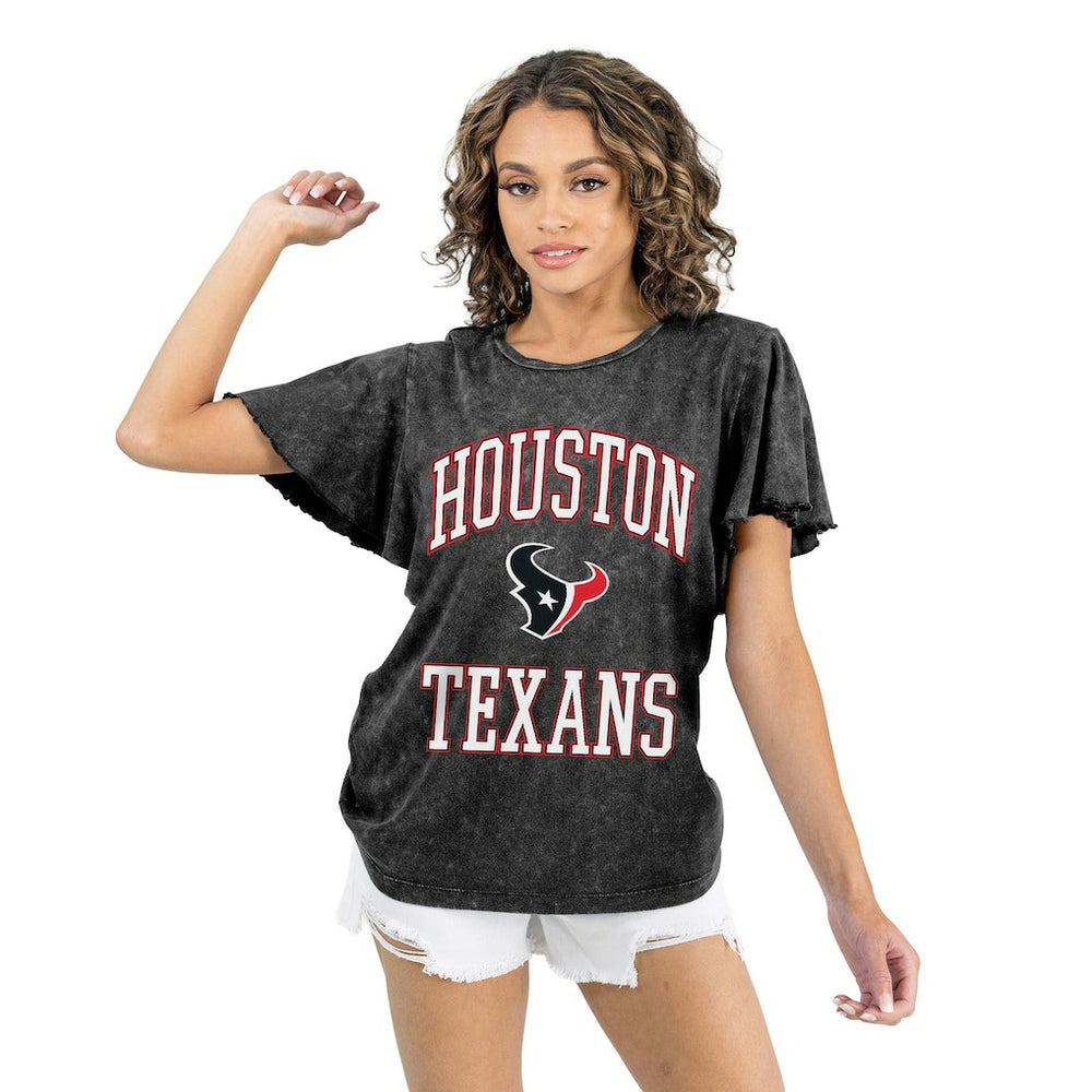 Gameday Couture Women's Relaxed Flutter Sleeve T-Shirt - Houston Texans
