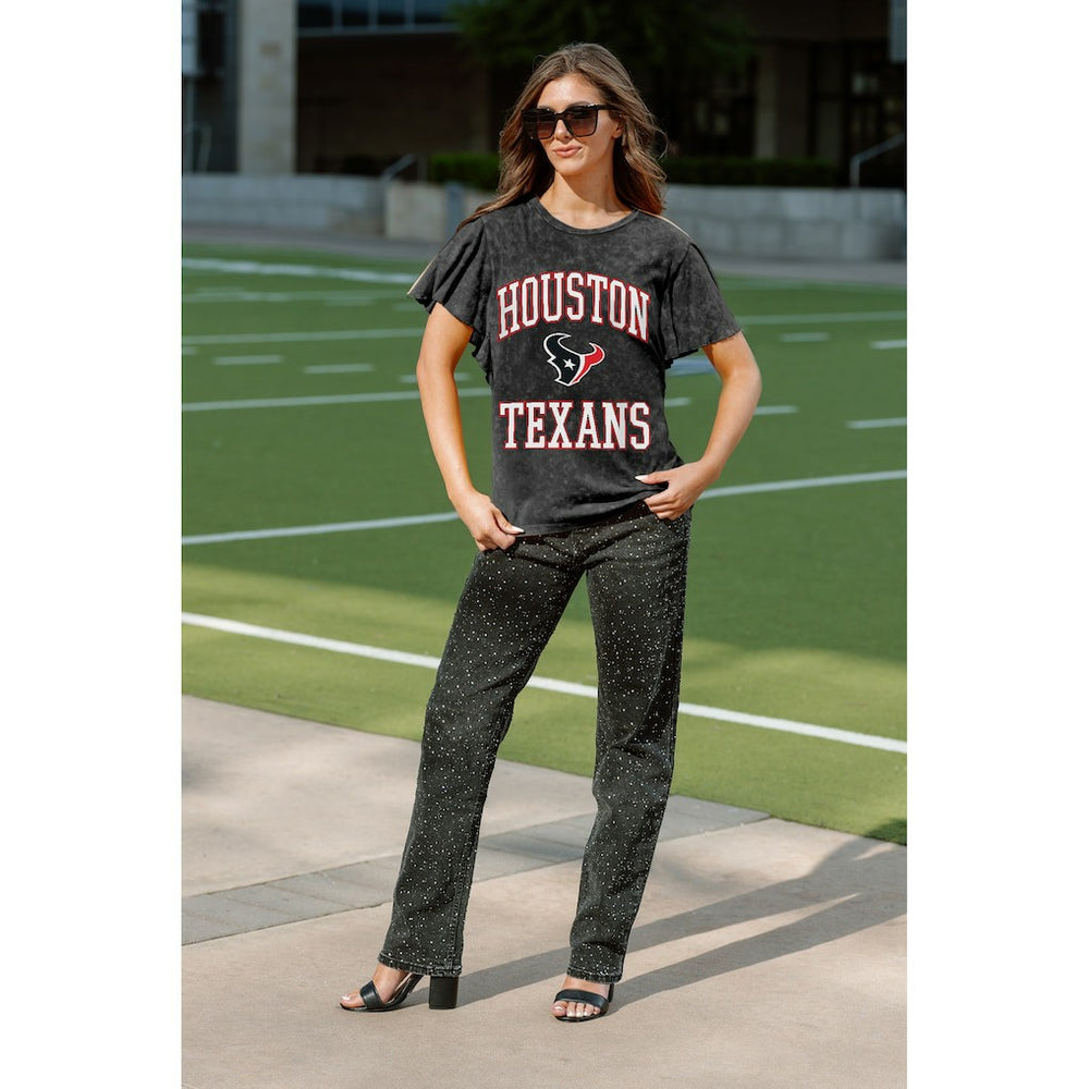 Gameday Couture Women's Relaxed Flutter Sleeve T-Shirt - Houston Texans