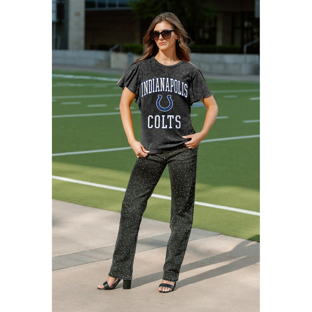 Gameday Couture Women's Relaxed Flutter Sleeve T-Shirt - Indianapolis Colts