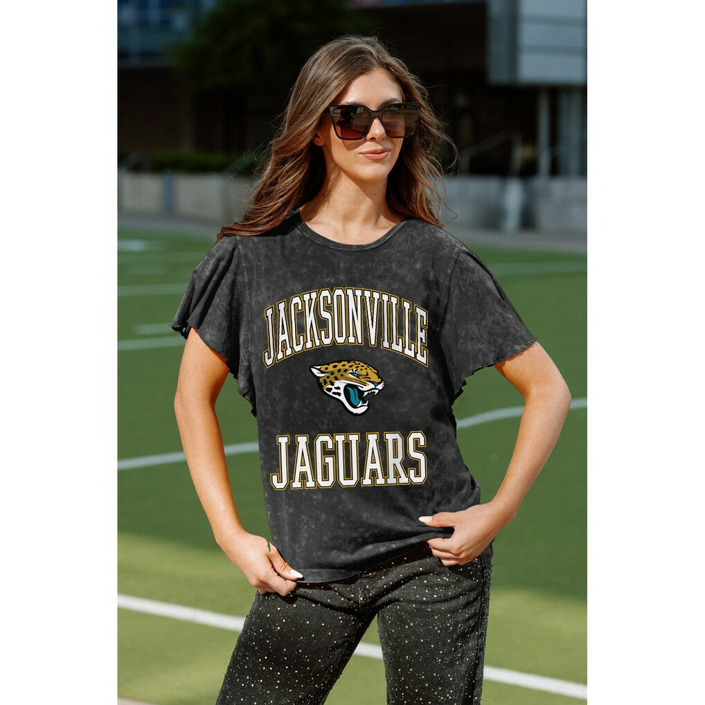 Gameday Couture Women's Relaxed Flutter Sleeve T-Shirt - Jacksonville Jaguars