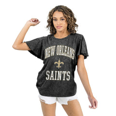 Gameday Couture Women's Relaxed Flutter Sleeve T-Shirt - New Orleans Saints