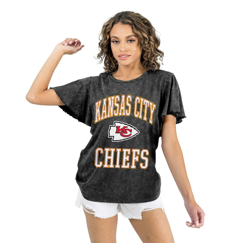 Gameday Couture Women's Relaxed Flutter Sleeve T-Shirt - Kansas City Chiefs