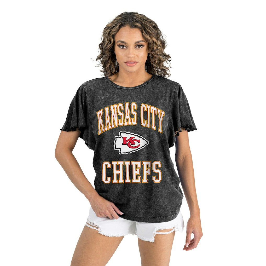 Gameday Couture Women's Relaxed Flutter Sleeve T-Shirt - Kansas City Chiefs