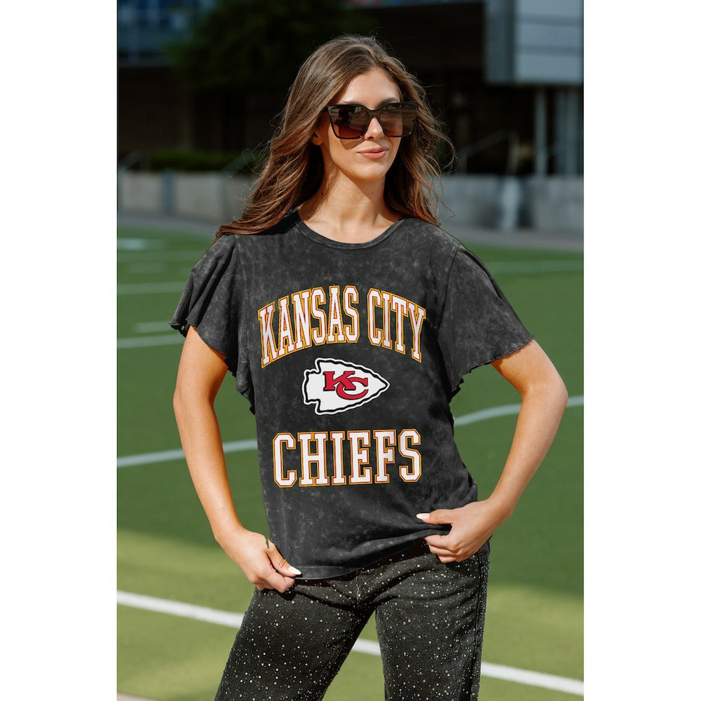 Gameday Couture Women's Relaxed Flutter Sleeve T-Shirt - Kansas City Chiefs