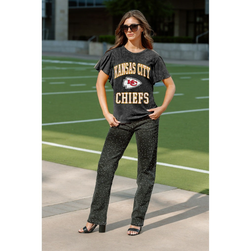 Gameday Couture Women's Relaxed Flutter Sleeve T-Shirt - Kansas City Chiefs