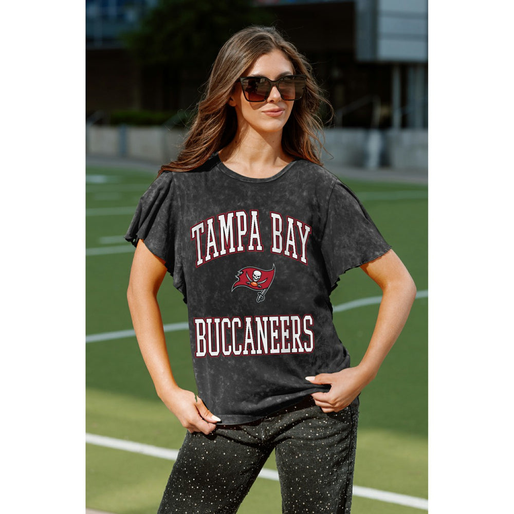 Gameday Couture Women's Relaxed Flutter Sleeve T-Shirt - Tampa Bay Buccaneers