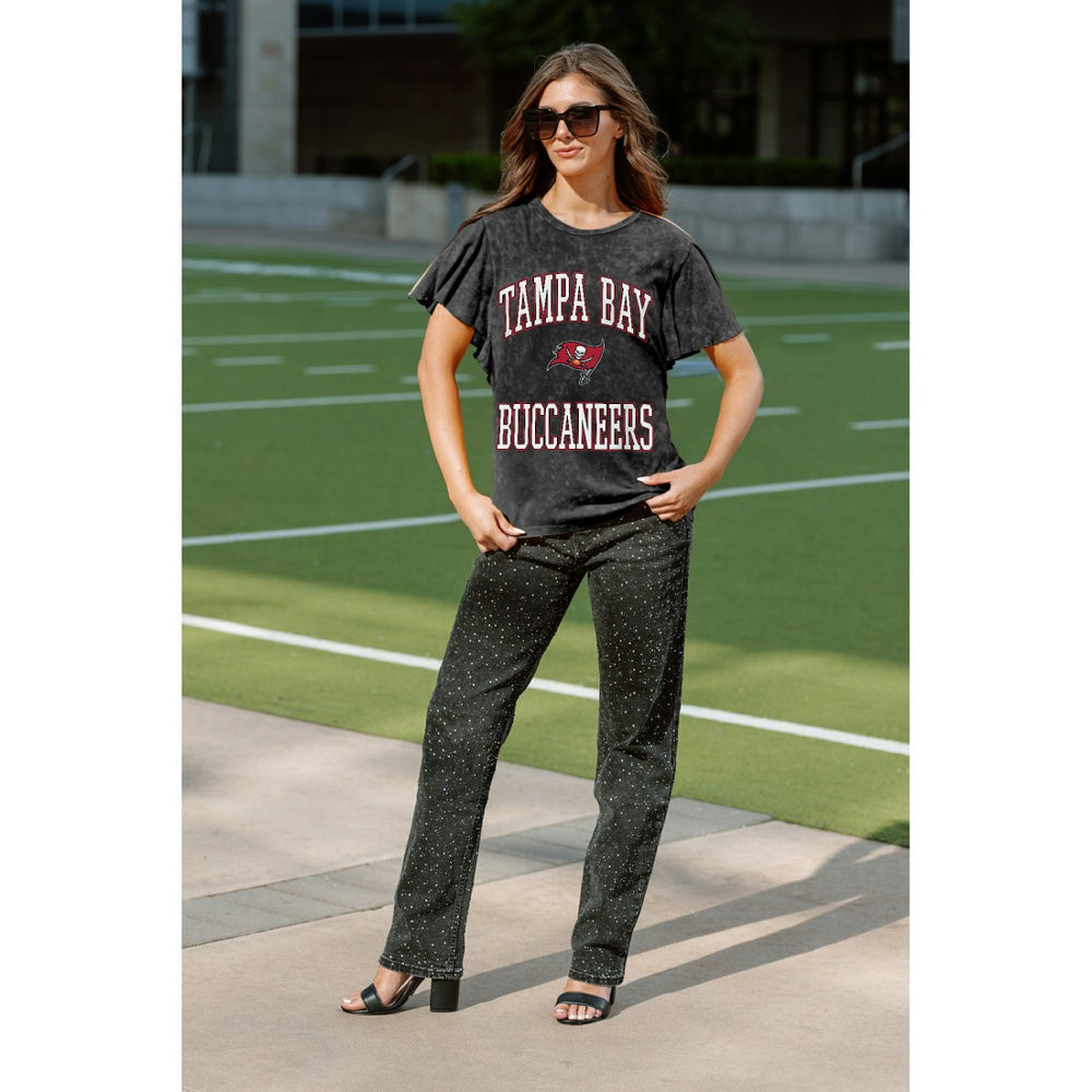 Gameday Couture Women's Relaxed Flutter Sleeve T-Shirt - Tampa Bay Buccaneers