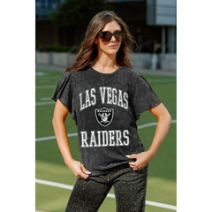 Gameday Couture Women's Relaxed Flutter Sleeve T-Shirt - Las Vegas Raiders