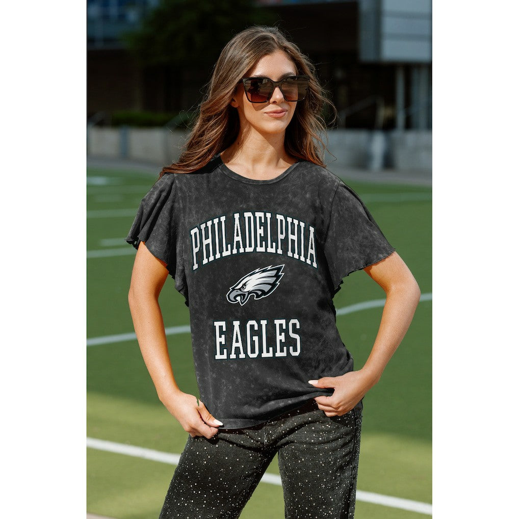 Gameday Couture Women's Relaxed Flutter Sleeve T-Shirt - Philadelphia Eagles