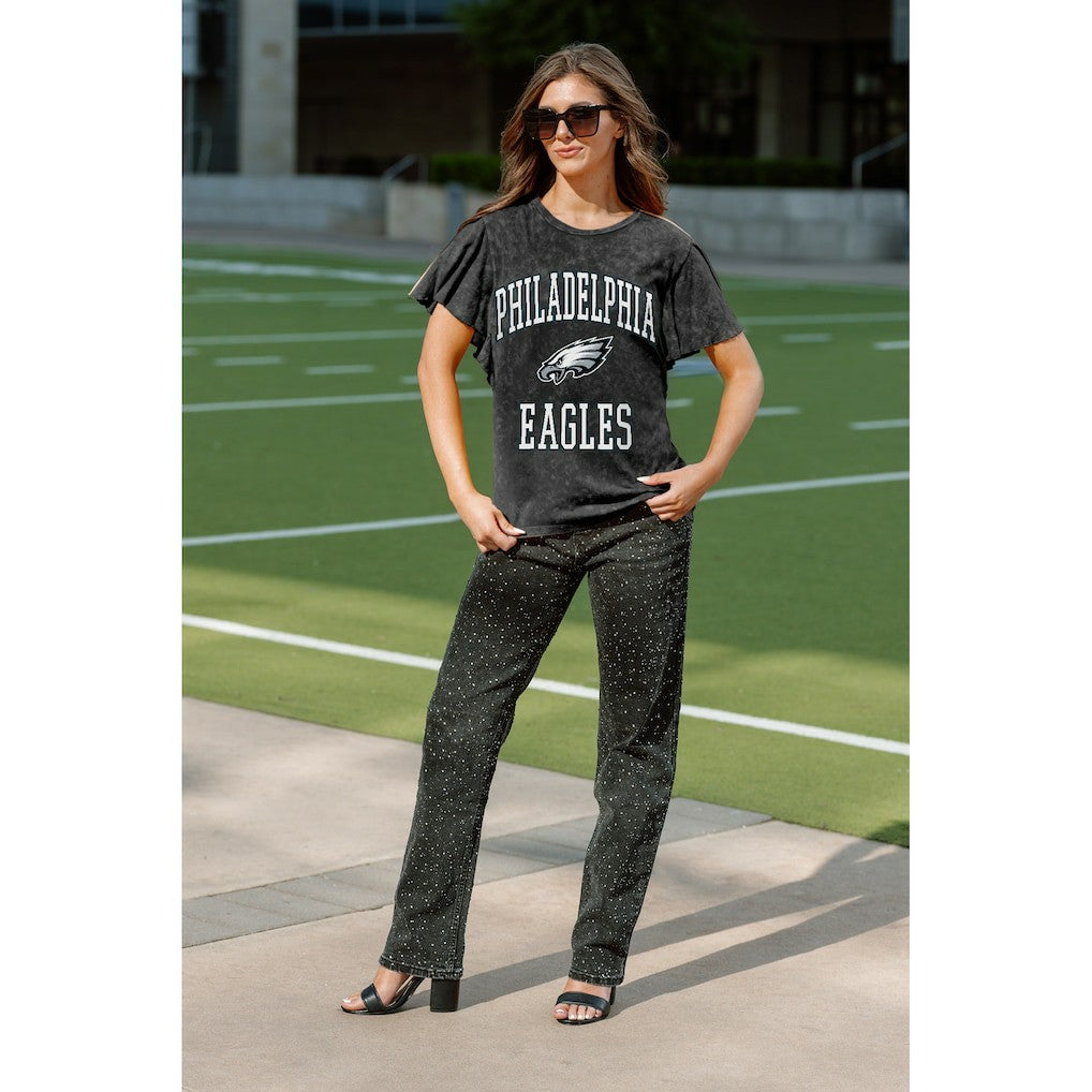 Gameday Couture Women's Relaxed Flutter Sleeve T-Shirt - Philadelphia Eagles