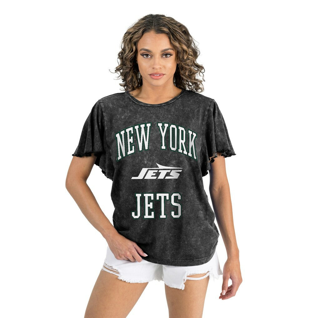 Gameday Couture Women's Relaxed Flutter Sleeve T-Shirt - New York Jets