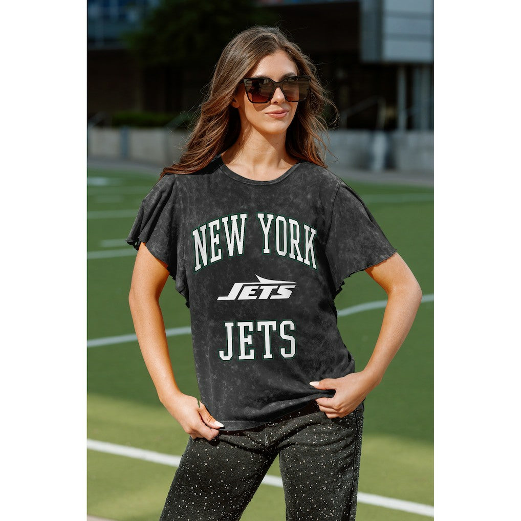 Gameday Couture Women's Relaxed Flutter Sleeve T-Shirt - New York Jets
