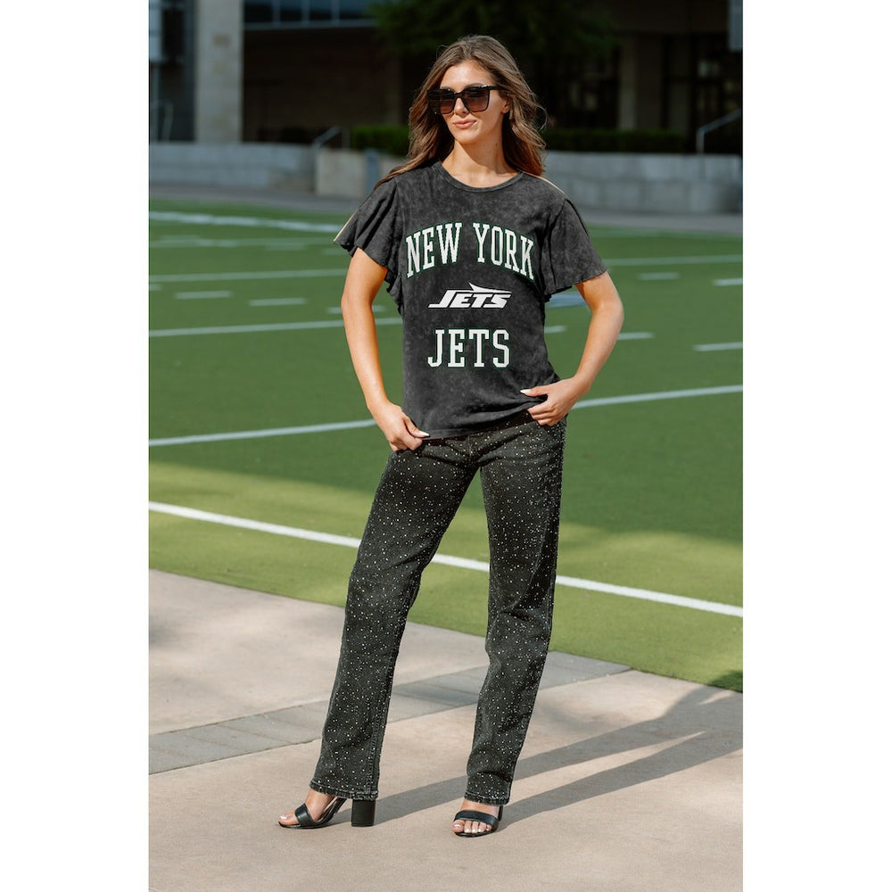 Gameday Couture Women's Relaxed Flutter Sleeve T-Shirt - New York Jets