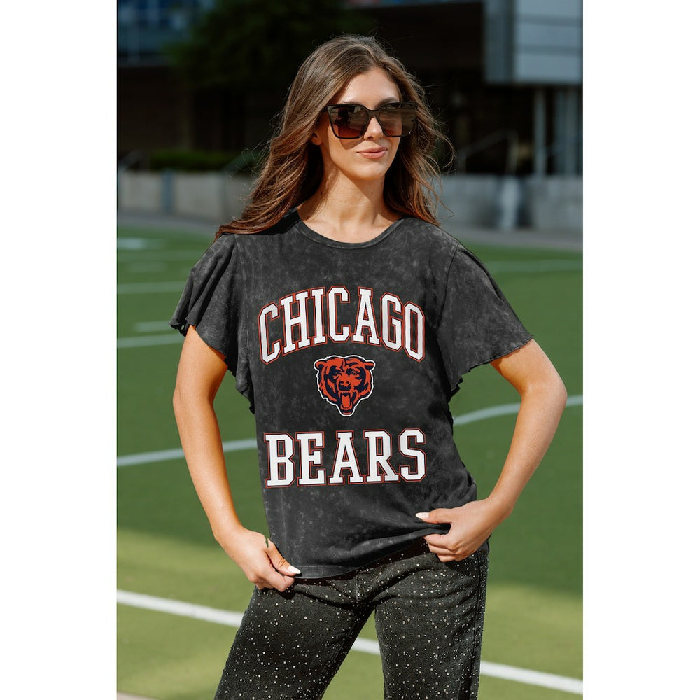 Gameday Couture Women's Relaxed Flutter Sleeve T-Shirt - Chicago Bears
