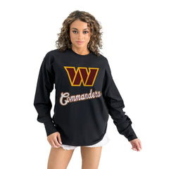 Gameday Couture Women's Oversized Long Sleeve T-Shirt - Washington Commanders