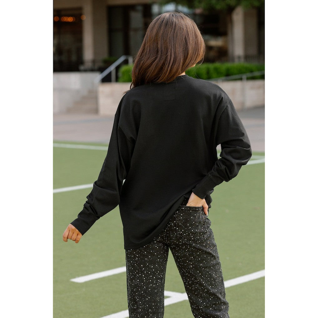 Gameday Couture Women's Oversized Long Sleeve T-Shirt - Indianapolis Colts