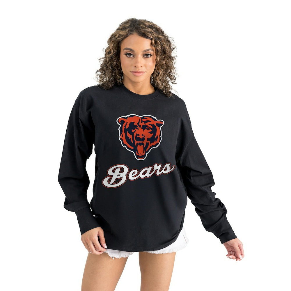 Gameday Couture Women's Oversized Long Sleeve T-Shirt - Chicago Bears