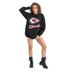 Gameday Couture Women's Oversized Long Sleeve T-Shirt - Kansas City Chiefs