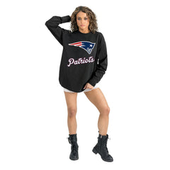 Gameday Couture Women's Oversized Long Sleeve T-Shirt - New England Patriots
