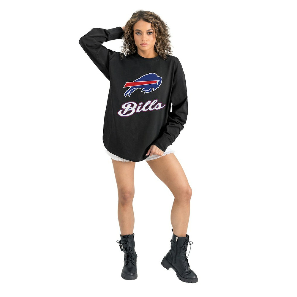 Gameday Couture Women's Oversized Long Sleeve T-Shirt - Buffalo Bills