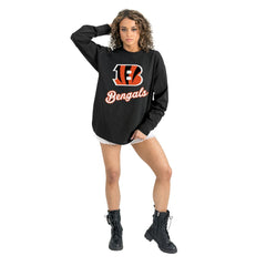 Gameday Couture Women's Oversized Long Sleeve T-Shirt - Cincinnati Bengals