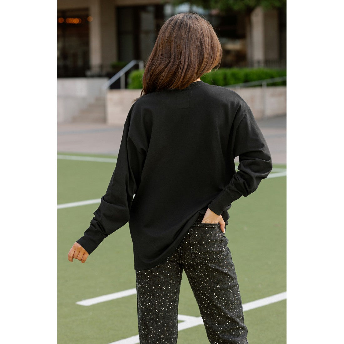 Gameday Couture Women's Oversized Long Sleeve T-Shirt - Detroit Lions
